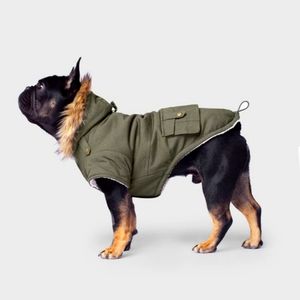 Dog Jacket/ Alaskan Army Parka 🐕‍🦺🐾 Hunter Green Waterproof, NWT size 16